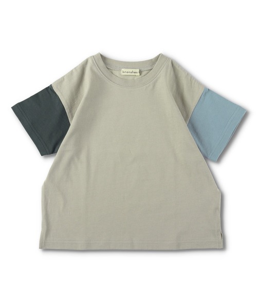 BRANSHES(ブランシェス)の「【WEB限定】クレイジー配色半袖Tシャツ(Tシャツ/カットソー・キッズ・ブルーグレー/ベージュ/ブラウン/ネイビー・130cm/150cm/120cm/140cm/110cm/100cm)」の18枚目の写真