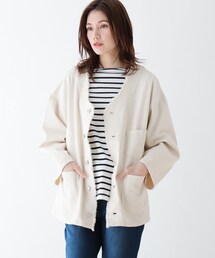 SHOO・LA・RUE | ◆フリンジVネックジャケット(ミリタリージャケット)