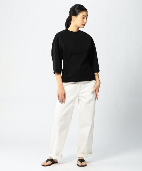 EDITION（エディション）の「【WEB限定】60/2 COTTON GOLD コットン ダーツカットソー（Tシャツ/カットソー・レディース・ブラック/レッド/キャメル・36/34）」の11枚目の写真