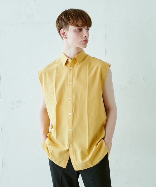 Lui's（ルイス）の「ノースリーブドレスシャツ（シャツ/ブラウス・メンズ・ホワイト/ブラック/イエロー・FREE）」の3枚目の写真