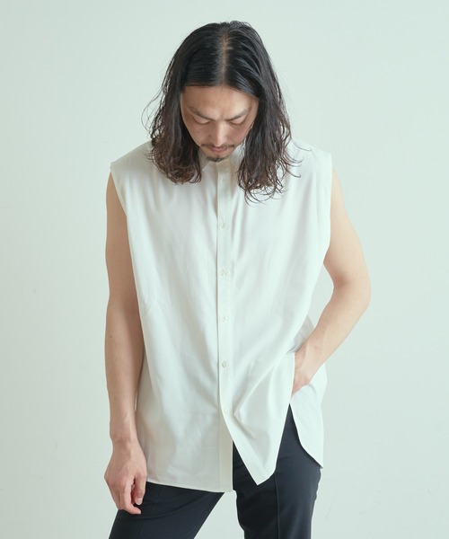 Lui's（ルイス）の「ノースリーブドレスシャツ（シャツ/ブラウス・メンズ・ホワイト/ブラック/イエロー・FREE）」の10枚目の写真