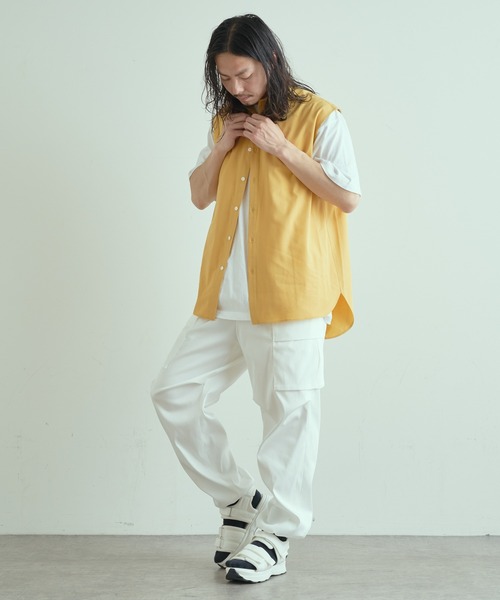 Lui's（ルイス）の「ノースリーブドレスシャツ（シャツ/ブラウス・メンズ・ホワイト/ブラック/イエロー・FREE）」の7枚目の写真