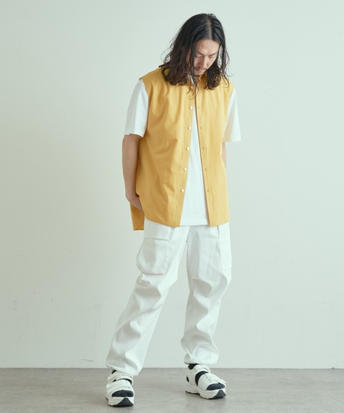 Lui's（ルイス）の「ノースリーブドレスシャツ（シャツ/ブラウス・メンズ・ホワイト/ブラック/イエロー・FREE）」の9枚目の写真