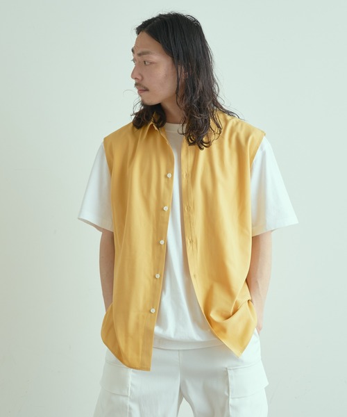 Lui's（ルイス）の「ノースリーブドレスシャツ（シャツ/ブラウス・メンズ・ホワイト/ブラック/イエロー・FREE）」の17枚目の写真