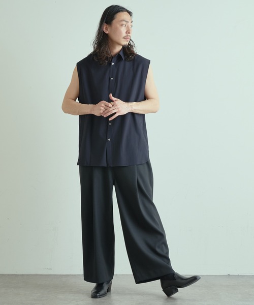 Lui's（ルイス）の「ノースリーブドレスシャツ（シャツ/ブラウス・メンズ・ホワイト/ブラック/イエロー・FREE）」の12枚目の写真