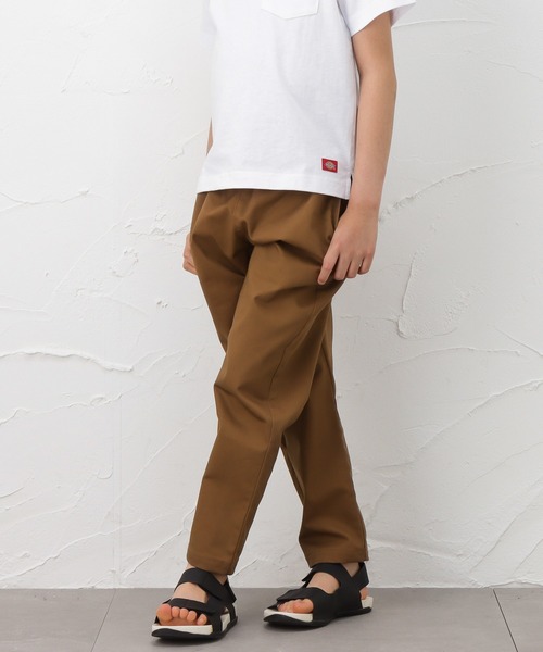 Dickies（ディッキーズ）の「Dickies ディッキーズ ウエストゴムで動きやすい シェフパンツ（その他パンツ・キッズ・ブラウン/レッド/カーキ・110cm/120cm/130cm/140cm/150cm）」の2枚目の写真