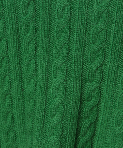 green label relaxing(グリーンレーベルリラクシング)の「GC W/CA CABLE C/N POニット(ニット/セーター・レディース・オフホワイト/グレー/ケリー/ネイビー・フリー)」の6枚目の写真