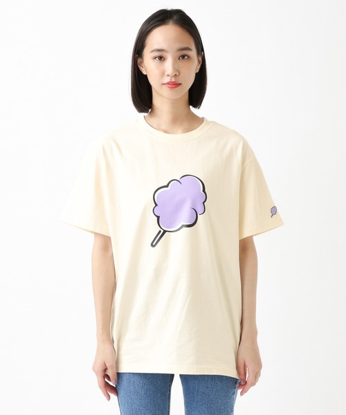 CLOTTY（クロッティ）の「CLOTTY×Girls2／BIG CC T-SHIRT 2949481（Tシャツ/カットソー・レディース・パープル/ライトグリーン/アイボリー・FREE）」の6枚目の写真