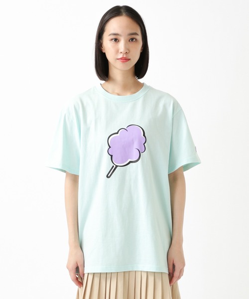 CLOTTY（クロッティ）の「CLOTTY×Girls2／BIG CC T-SHIRT 2949481（Tシャツ/カットソー・レディース・パープル/ライトグリーン/アイボリー・FREE）」の9枚目の写真