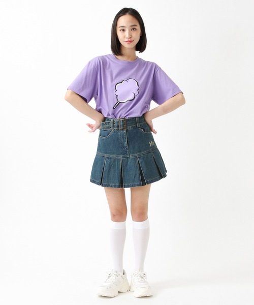 CLOTTY（クロッティ）の「CLOTTY×Girls2／BIG CC T-SHIRT 2949481（Tシャツ/カットソー・レディース・パープル/ライトグリーン/アイボリー・FREE）」の10枚目の写真