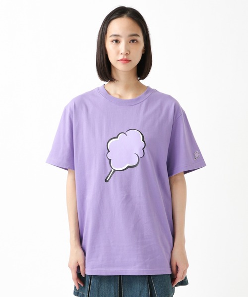 CLOTTY（クロッティ）の「CLOTTY×Girls2／BIG CC T-SHIRT 2949481（Tシャツ/カットソー・レディース・パープル/ライトグリーン/アイボリー・FREE）」の12枚目の写真