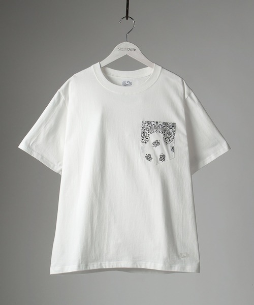 FRUIT OF THE LOOM（フルーツオブザルーム）の「【FRUIT OF THE ＬOOM×HAV-A-HANK】フルーツオブザルーム×ハバハンク  ポケット切替 Tシャツ/21SS別注（Tシャツ/カットソー・メンズ・ホワイト/ブラック/ネイビー/ライトカーキ・M/L/XL）」の14枚目の写真