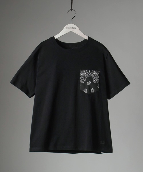 FRUIT OF THE LOOM（フルーツオブザルーム）の「【FRUIT OF THE ＬOOM×HAV-A-HANK】フルーツオブザルーム×ハバハンク  ポケット切替 Tシャツ/21SS別注（Tシャツ/カットソー・メンズ・ホワイト/ブラック/ネイビー/ライトカーキ・M/L/XL）」の16枚目の写真