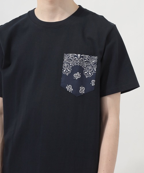 FRUIT OF THE LOOM（フルーツオブザルーム）の「【FRUIT OF THE ＬOOM×HAV-A-HANK】フルーツオブザルーム×ハバハンク  ポケット切替 Tシャツ/21SS別注（Tシャツ/カットソー・メンズ・ホワイト/ブラック/ネイビー/ライトカーキ・M/L/XL）」の18枚目の写真