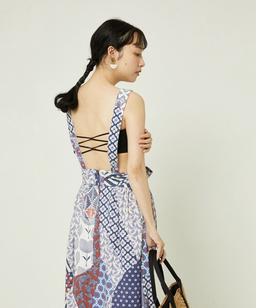 FREAK'S STORE（フリークスストア）の「バッククロスチューブトップ（チューブトップ・レディース・ブラック/オフホワイト/オリーブ・ﾌﾘ-）」の10枚目の写真