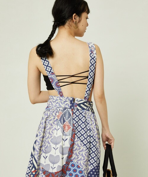 FREAK'S STORE（フリークスストア）の「バッククロスチューブトップ（チューブトップ・レディース・ブラック/オフホワイト/オリーブ・ﾌﾘ-）」の12枚目の写真