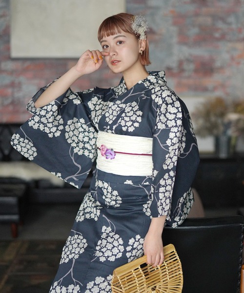 utatane（ウタタネ）の「選べる浴衣3点セット　ニコアンティークオリジナルA（浴衣・レディース・その他2/その他4/その他6/その他1/その他5/その他3・FREE）」の2枚目の写真