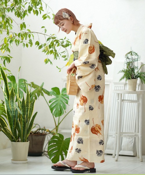 utatane（ウタタネ）の「選べる浴衣3点セット　ニコアンティークオリジナルA（浴衣・レディース・その他2/その他4/その他6/その他1/その他5/その他3・FREE）」の8枚目の写真