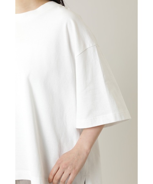 mici（ミチ）の「(mici)バックリボンビッグTシャツ（スウェット・レディース・ブラック/ホワイト系その他・ONE SIZE）」の8枚目の写真