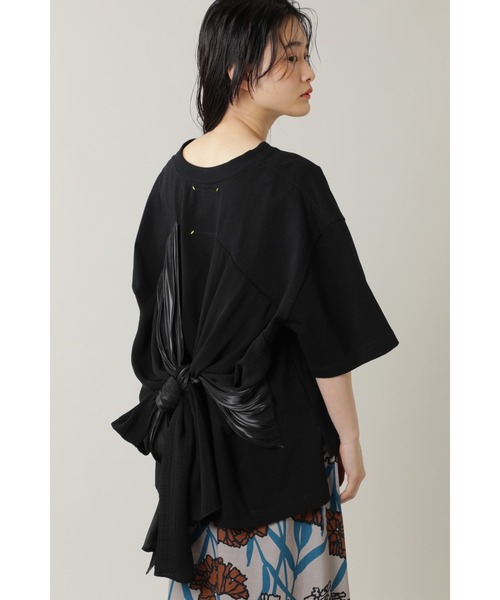 mici（ミチ）の「(mici)バックリボンビッグTシャツ（スウェット・レディース・ブラック/ホワイト系その他・ONE SIZE）」の15枚目の写真