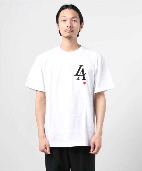 STUD MUFFIN(スタッドマフィン)の「STUD MUFFIN/スタッドマフィン/Eagle×HEART SSTシャツ(Tシャツ/カットソー・メンズ・ホワイト・3/4/2)」の4枚目の写真