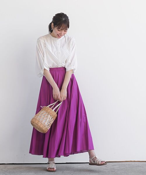 rps（アールピーエス）の「総刺繍キャンブリックドルマンブラウス（シャツ/ブラウス・レディース・オフホワイト/ブラック/モカ・フリー/M）」の5枚目の写真