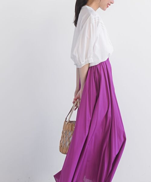 rps（アールピーエス）の「総刺繍キャンブリックドルマンブラウス（シャツ/ブラウス・レディース・オフホワイト/ブラック/モカ・フリー/M）」の4枚目の写真