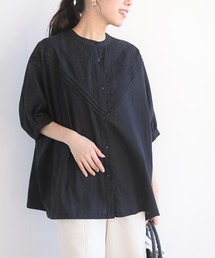 総刺繍キャンブリックドルマンブラウス