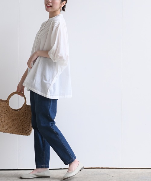 rps（アールピーエス）の「総刺繍キャンブリックドルマンブラウス（シャツ/ブラウス・レディース・オフホワイト/ブラック/モカ・フリー/M）」の8枚目の写真