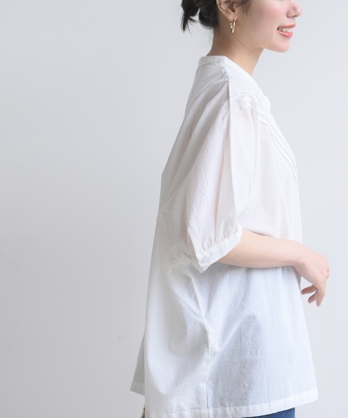 rps（アールピーエス）の「総刺繍キャンブリックドルマンブラウス（シャツ/ブラウス・レディース・オフホワイト/ブラック/モカ・フリー/M）」の10枚目の写真