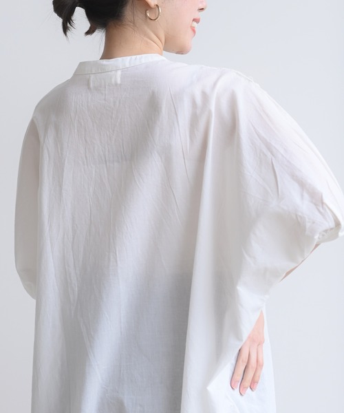 rps（アールピーエス）の「総刺繍キャンブリックドルマンブラウス（シャツ/ブラウス・レディース・オフホワイト/ブラック/モカ・フリー/M）」の11枚目の写真