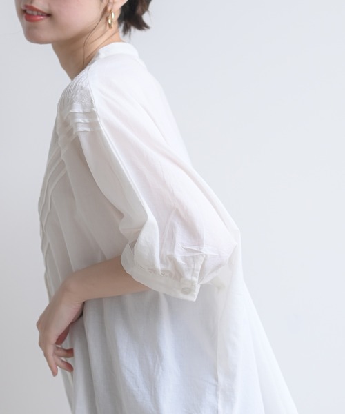 rps（アールピーエス）の「総刺繍キャンブリックドルマンブラウス（シャツ/ブラウス・レディース・オフホワイト/ブラック/モカ・フリー/M）」の12枚目の写真