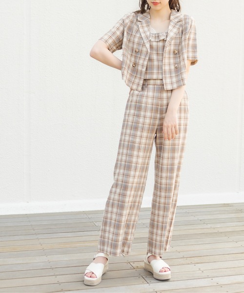 OLIVE des OLIVE（オリーブデオリーブ）の「印象ムテキダブル開襟シャツ（シャツ/ブラウス・レディース・オフホワイト/ブラウン/ライトグレー/ライトブラウン・FREE）」の16枚目の写真