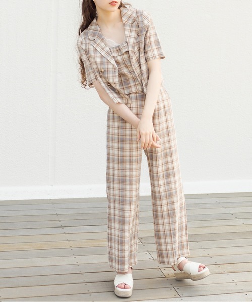 OLIVE des OLIVE（オリーブデオリーブ）の「印象ムテキダブル開襟シャツ（シャツ/ブラウス・レディース・オフホワイト/ブラウン/ライトグレー/ライトブラウン・FREE）」の17枚目の写真