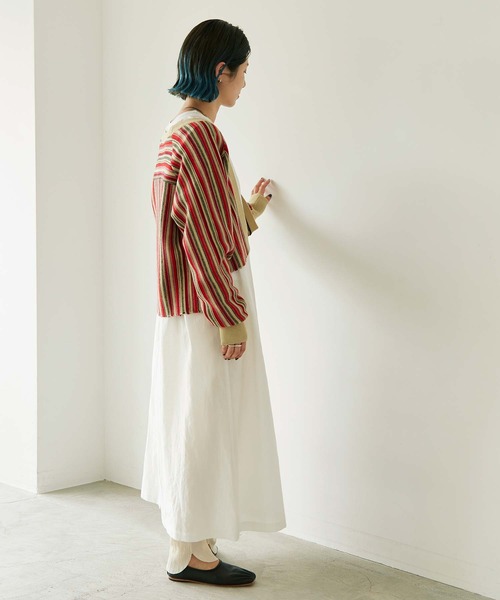 nitca（ニトカ）の「C/Cu/Liローン 平面オーバーワンピース（ワンピース・レディース・ホワイト/ベージュ/チャコールグレー/ブルー・FREE）」の13枚目の写真