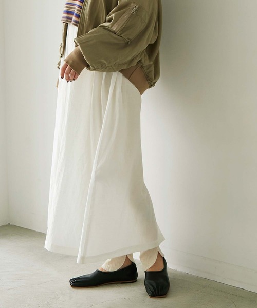 nitca（ニトカ）の「C/Cu/Liローン 平面オーバーワンピース（ワンピース・レディース・ホワイト/ベージュ/チャコールグレー/ブルー・FREE）」の22枚目の写真