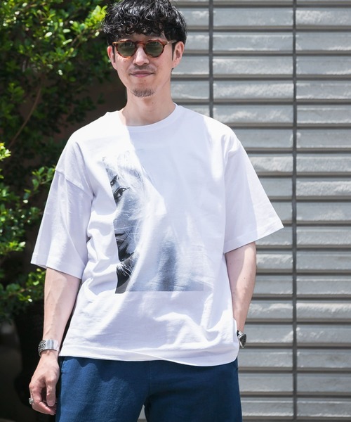 ITEMS URBANRESEARCH(アイテムズ アーバンリサーチ)の「ボックスフォトプリント Tシャツ(Tシャツ/カットソー・メンズ・その他1/その他2/その他3・MEDIUM/LARGE)」の3枚目の写真