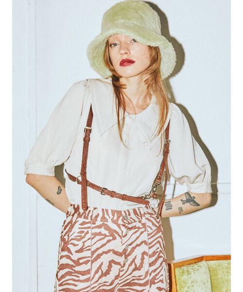 jouetie（ジュエティ）の「ダブルBIGカラーブラウス（シャツ/ブラウス・レディース・アイボリー/ブラック/ブルー/その他1・MEDIUM）」の17枚目の写真