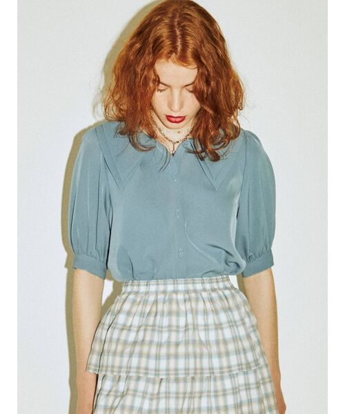 jouetie（ジュエティ）の「ダブルBIGカラーブラウス（シャツ/ブラウス・レディース・アイボリー/ブラック/ブルー/その他1・MEDIUM）」の22枚目の写真