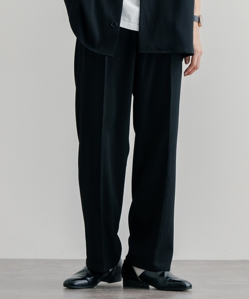 epnok（エプノック）の「フルレングスストレートパンツ（スラックス・メンズ・ブラック/ブルーグレー/ナチュラル・SMALL/MEDIUM/LARGE）」の2枚目の写真