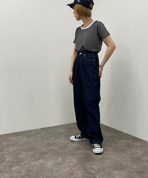 apres jour mignon(アプレジュールミニョン)の「ボーダーTシャツ【ZOZOTOWN限定アイテム】(Tシャツ/カットソー・レディース・ホワイト系その他/ブラック系その他・フリー/X-LARGE)」の13枚目の写真