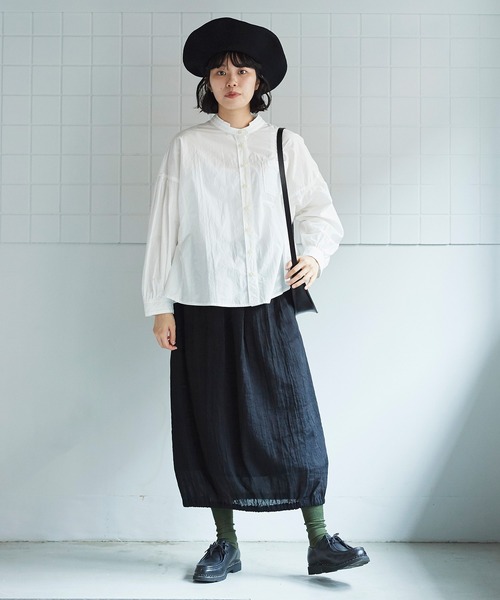Savon ビュルデサボン のファッション トップス De De Bulle 80 タイプライター ショートブラウス シャツ ブラウス Bulle Savon ビュルデサボン のファッション トップス De De Bulle 80 タイプライター ショートブラウス シャツ ブラウス Bulle