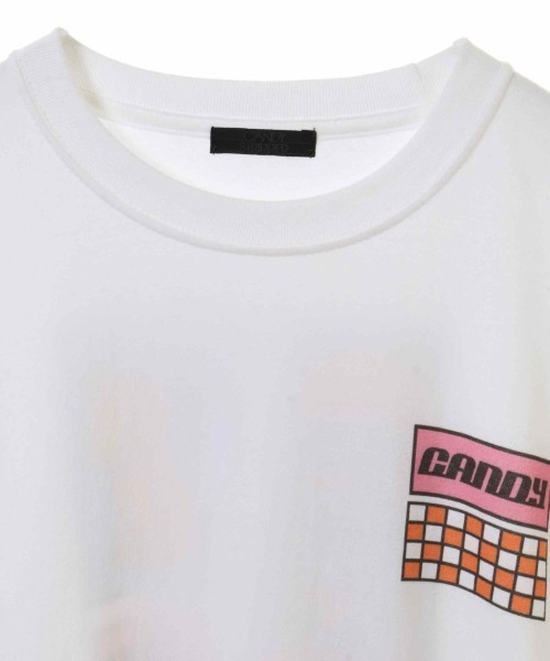 Candy Stripper（キャンディストリッパー）の「LUNCH TIME ロングスリーブTシャツ（Tシャツ/カットソー・レディース・ブラック/オフホワイト・2）」の9枚目の写真