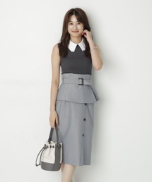 Rirandture - リランドチュール❤︎袖シフォンニット Rirandture シフォン袖衿付ニット （ブラック） -ファッション