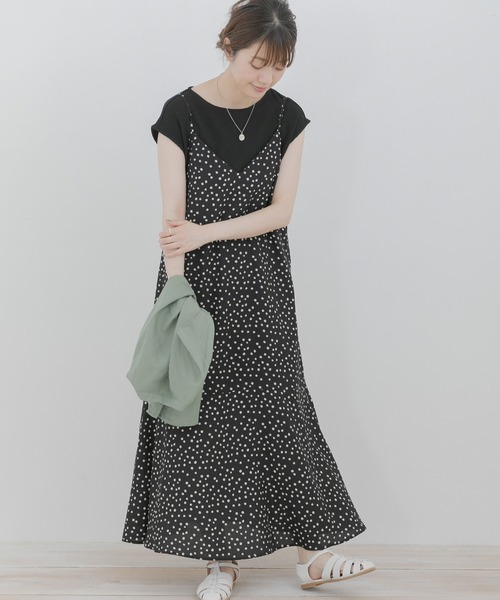 URBAN RESEARCH Sonny Label（アーバンリサーチサニーレーベル）の「アソート柄プリントキャミソールワンピース（ワンピース・レディース・チェック/ドット・FREE）」の2枚目の写真