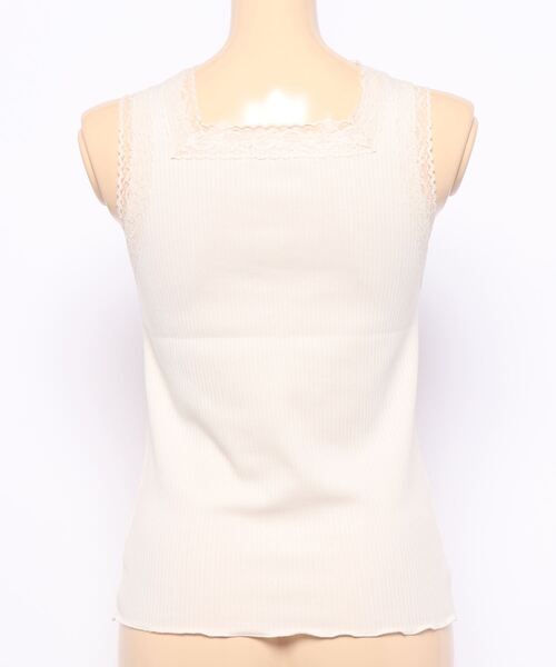 flower（フラワー）の「ワイドレースキャミ（キャミソール・レディース・ブラウン/アイボリー・FREE）」の6枚目の写真
