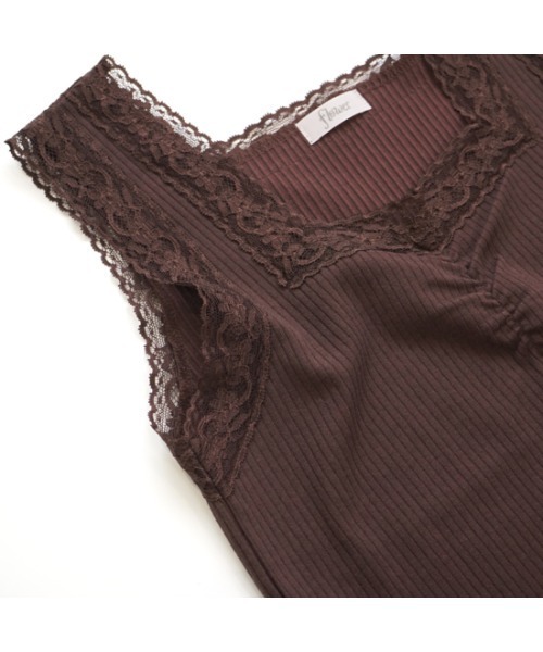 flower（フラワー）の「ワイドレースキャミ（キャミソール・レディース・ブラウン/アイボリー・FREE）」の20枚目の写真