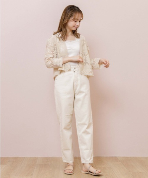 flower（フラワー）の「ワイドレースキャミ（キャミソール・レディース・ブラウン/アイボリー・FREE）」の11枚目の写真