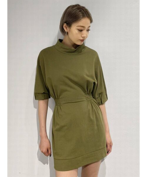 EMODA（エモダ）の「コンシャスプルオーバーワンピース（ワンピース・レディース・パープル/ブラック/カーキ/ブラウン・FREE）」の3枚目の写真