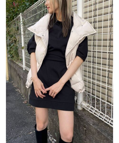 EMODA（エモダ）の「コンシャスプルオーバーワンピース（ワンピース・レディース・パープル/ブラック/カーキ/ブラウン・FREE）」の5枚目の写真